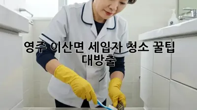 영주 이산면 세입자 청소🧹 꿀팁 대방출! ✨